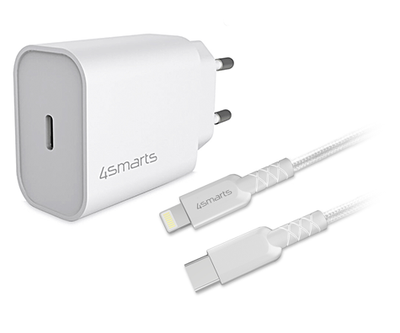 Se USB-C PD HURTIG oplader / adapter - 20W / 3A - Inkl. MFI USB-C til Lightning kabel 1.5m - Hvid ❤ Kæmpe udvalg i 4smarts ❤ Hurtig levering: 1 - 2 Hverdage samt billig fragt - Varenummer: CPD-SM77465591 og barcode / Ean: '4250774952784 på lager - Udsalg på Mobil tilbehør Spar op til 52% - Over 434 design mærker på udsalg