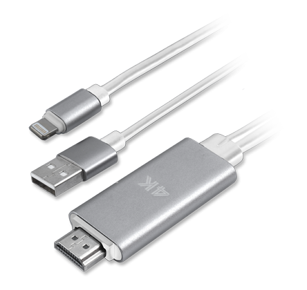 Se Lightning til HDMI adapter kabel 1.8m - Tilslut iPhone/iPad til TV ❤ Kæmpe udvalg i 4smarts ❤ Hurtig levering: 1 - 2 Hverdage samt billig fragt - Varenummer: CPD-SM77468662 og barcode / Ean: &