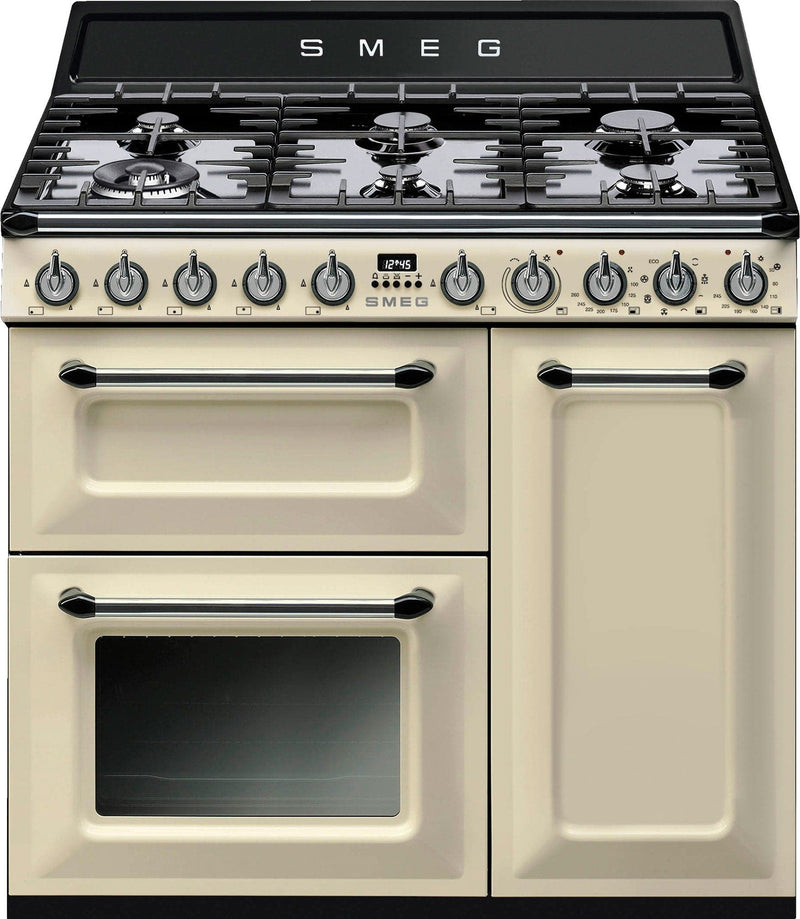 Se Smeg Victoria 90 cm gaskomfur TR93P ❤ Stort online udvalg i Smeg ❤ Hurtig levering: 1 - 2 Hverdage samt billig fragt ❤ Varenummer: ELG-80339 og barcode / Ean: 8017709181703 på lager - Udsalg på Komfur - Over 434 design brands på udsalg