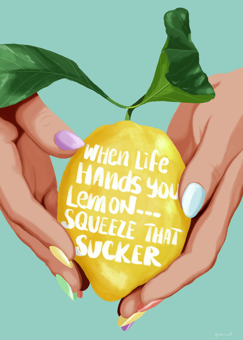 Se Squeeze That Lemon af Bykammille ❤ Stort online udvalg i Bykammille ❤ Hurtig levering: 1 - 2 Hverdage samt billig fragt ❤ Varenummer: ILL-16692 og barcode / Ean: på lager - Udsalg på Illux Art shop - Illustration - ByKammille Spar op til 52% - Over 360 kendte mærker på udsalg