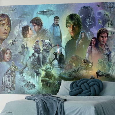 Se Star Wars Original Trilogy Tapet 320 x 183 cm ✔ Kæmpe udvalg i  Roommates ✔ Hurtig levering: 1 - 2 Hverdage samt billig fragt - Varenummer: MMA-216132 og barcode / Ean: '034878243771 på lager - Udsalg på Tapet til børneværelset Spar op til 56% - Over 324 kendte brands på udsalg