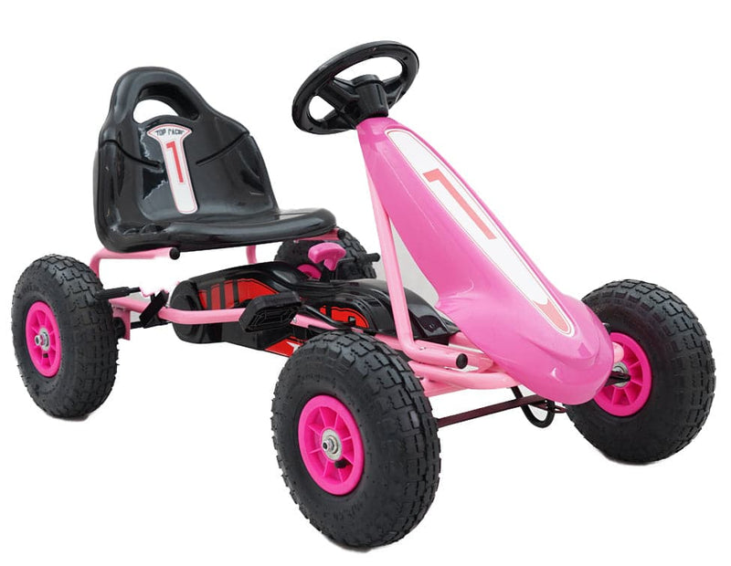 Se Top Racer GoKart til børn, Pink (3-7 år) ❤ Kæmpe udvalg i MegaLeg ❤ Hurtig levering: 1 - 2 Hverdage samt billig fragt - Varenummer: MMA-28206 og barcode / Ean: &