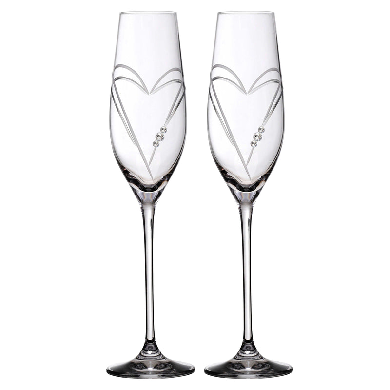 Se Matrivo Two Hearts Champagneglas med Swarovski krystaller - 2 stk. ❤ Stort online udvalg i Matrivo ❤ Hurtig levering: 1 - 2 Hverdage samt billig fragt ❤ Varenummer: MAT-9000 og barcode / Ean: 0745114221872 på lager - Udsalg på Vinglas - Over 785 kendte brands på udsalg