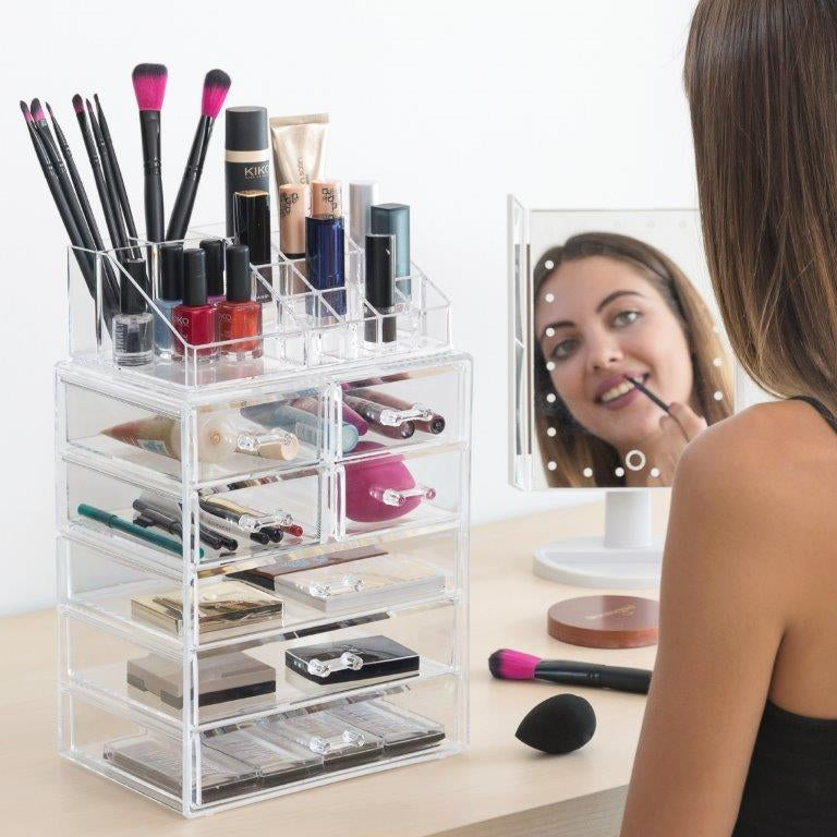 Se Wellness Makeup Organiser - 7 Skuffer & 16 rum ❤ Kæmpe udvalg i InnovaGoods ❤ Hurtig levering: 1 - 2 Hverdage samt billig fragt - Varenummer: CPD-NG33V0101006 og barcode / Ean: &