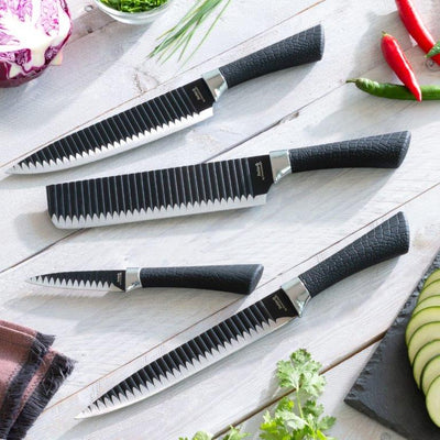 Se Swiss Q Namiutsu Knivsæt i 4 dele - Rustfrit stål blade ❤ Kæmpe udvalg i InnovaGoods ❤ Hurtig levering: 1 - 2 Hverdage samt billig fragt - Varenummer: CPD-NG33V0101019 og barcode / Ean: '8435527813130 på lager - Udsalg på Bolig og fritid Spar op til 54% - Over 424 kendte brands på udsalg