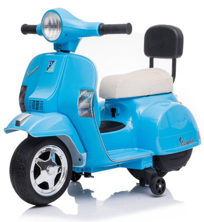 Se Vespa PX150 EL scooter til børn 6V, Blå ✔ Kæmpe udvalg i  MegaLeg ✔ Hurtig levering: 1 - 2 Hverdage samt billig fragt - Varenummer: MMA-28167 og barcode / Ean: '5712548281678 på lager - Udsalg på EL Biler til Børn 6V Spar op til 54% - Over 785 kendte brands på udsalg