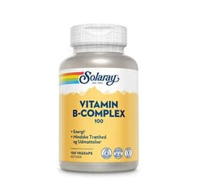 Stort online udvalg i Solaray Vitamin B-Complex 100 kapsler ❤ Solaray ❤ Hurtig levering: 1 - 2 Hverdage og gratis fragt v/køb over 295 kr. GLS til pakkeshop ❤ Varenummer: HG-53345 og barcode / Ean: 076280605495 på lager - Kæmpe udvalg i Kosttilskud - Over 434 design mærker på udsalg