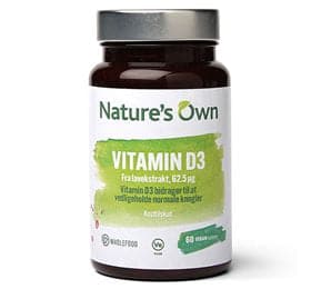 Stort online udvalg i Natures Own Vitamin D3 vegan 60 tab. ❤ Natures Own ❤ Hurtig levering: 1 - 2 Hverdage og gratis fragt v/køb over 295 kr. GLS til pakkeshop ❤ Varenummer: HG-24325 og barcode / Ean: 5021758003551 på lager - Kæmpe udvalg i Sundhed - Over 454 design brands på udsalg