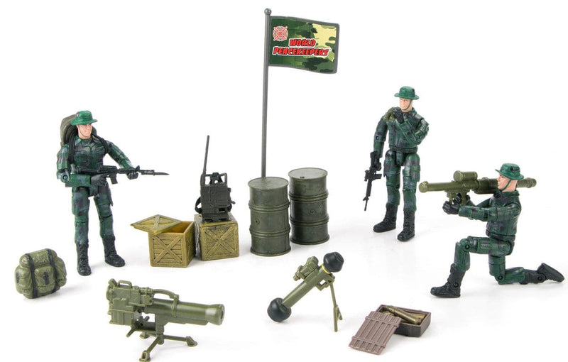 Se World Peacekeepers 1:18 Militær Ranger pakke m/3 actionfigurer ✔ Kæmpe udvalg i World Peacekeepers ✔ Hurtig levering: 1 - 2 Hverdage samt billig fragt - Varenummer: MMA-199770031 og barcode / Ean: &