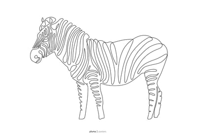 Se Zebra af Pluma Posters ❤ Stort online udvalg i Pluma Posters ❤ Hurtig levering: 1 - 2 Hverdage samt billig fragt ❤ Varenummer: ILL-15737 og barcode / Ean: på lager - Udsalg på Illux Art shop - Kids Art - Pluma Posters - Sort-hvid - Illustration - Natur - Dyr Spar op til 55% - Over 412 kendte brands på udsalg